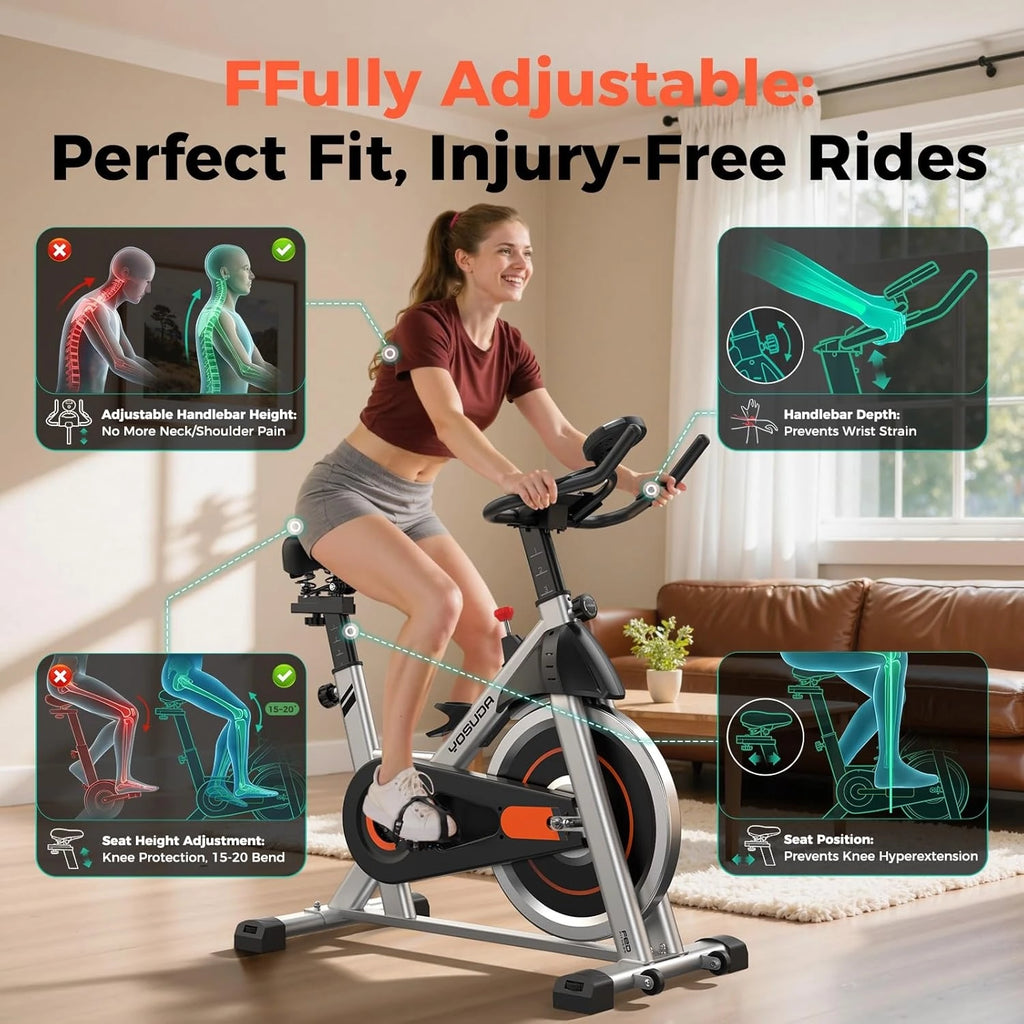 YOSUDA Magnetic Exercise Bike 300LB