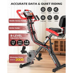 Foldable Upright Magnetic Exercise Bike
