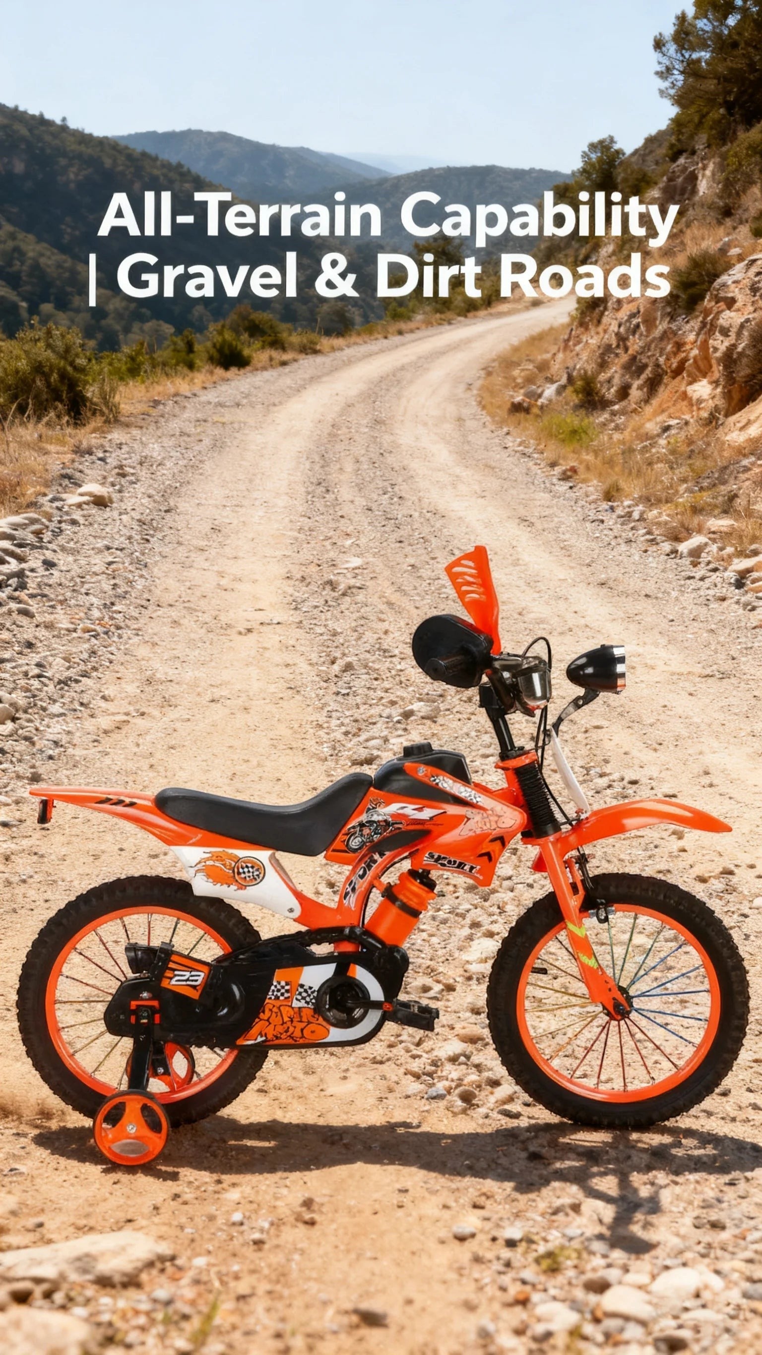 Ride & Spin Co. | 12"/16" Off-Road Motorcycle-Style Kids Bike | From $235.99