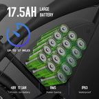 Xtion 48V 37MPH Dual Suspension Fat Tire E-Bike