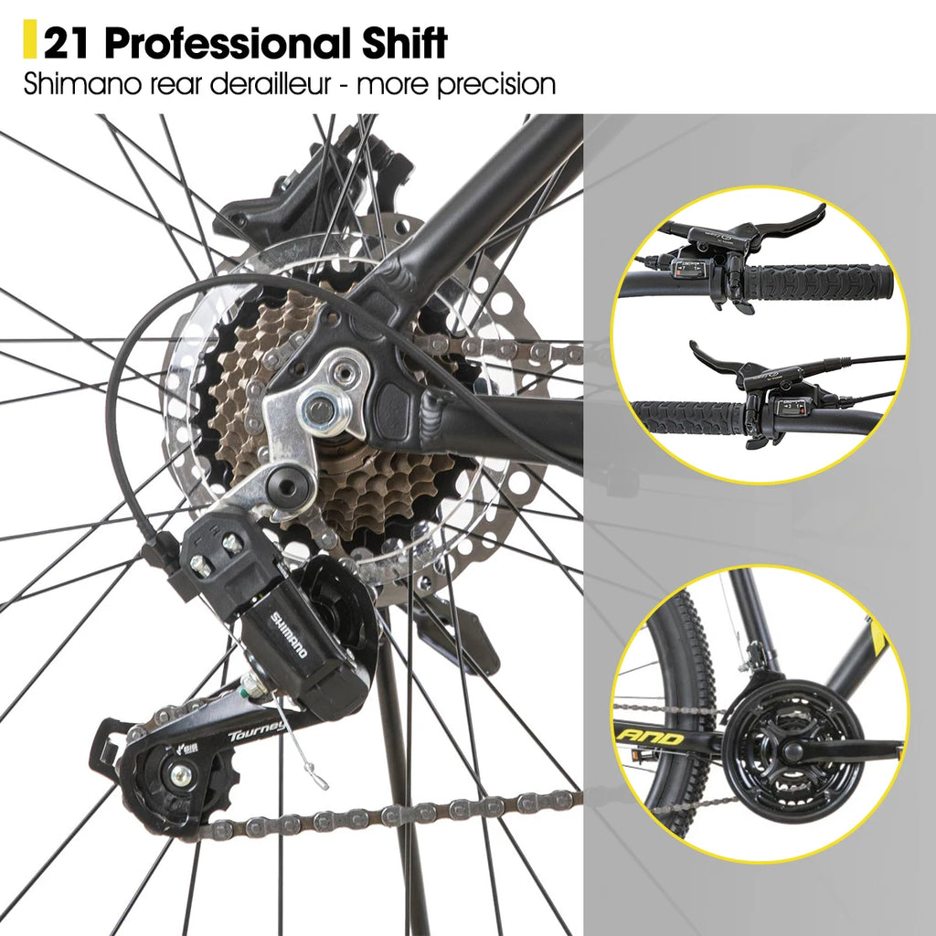 HILAND 27.5” 21-Speed Aluminum MTB