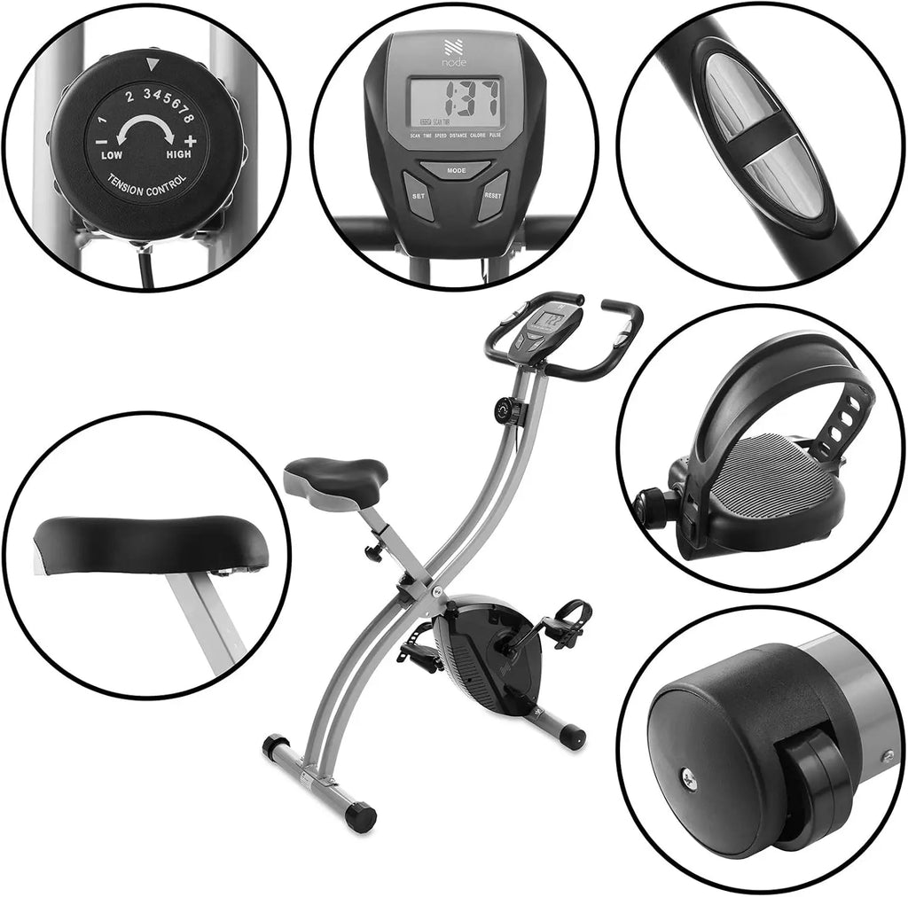Upright Folding Magnetic Indoor Bike
