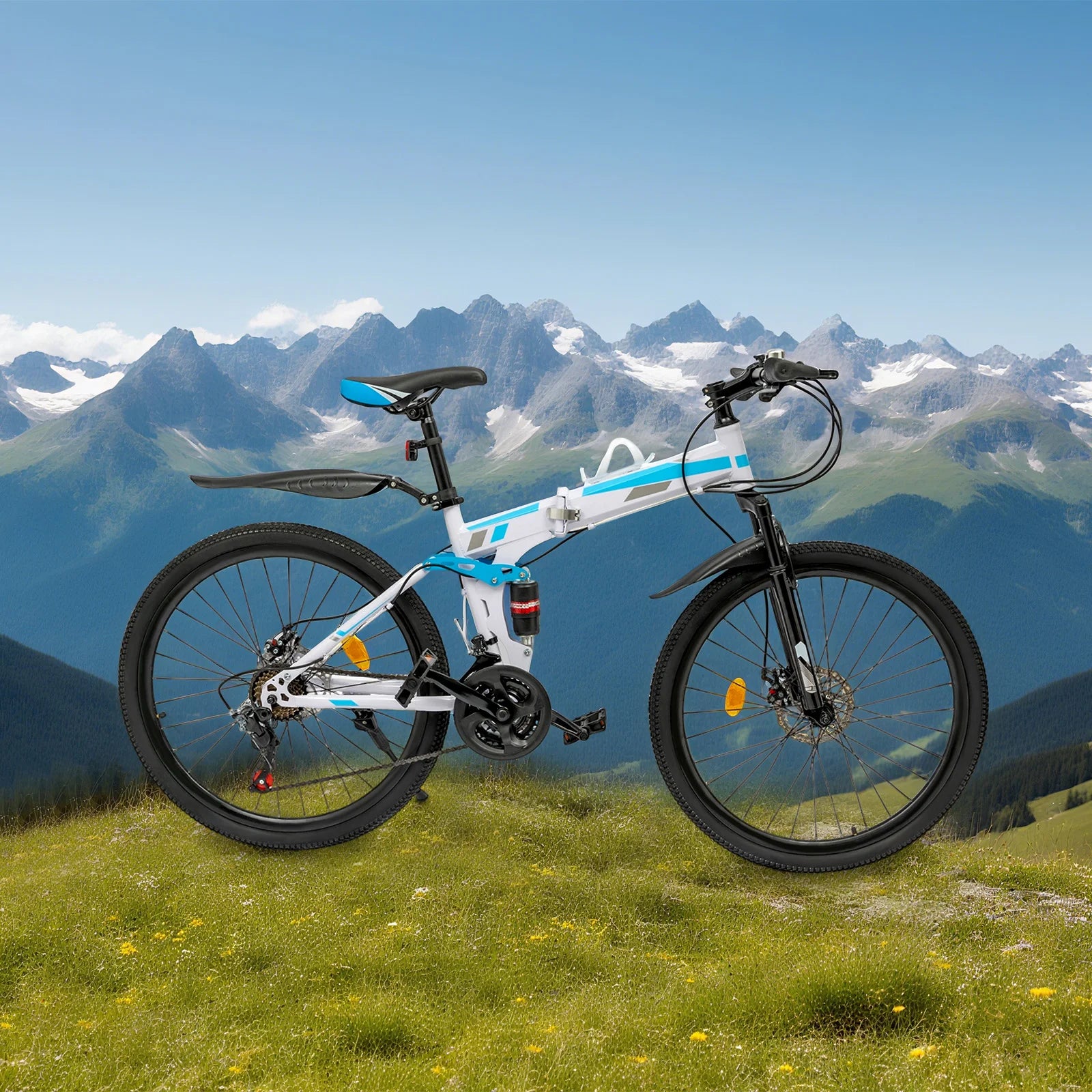 21-Speed Foldable Mountain Bike