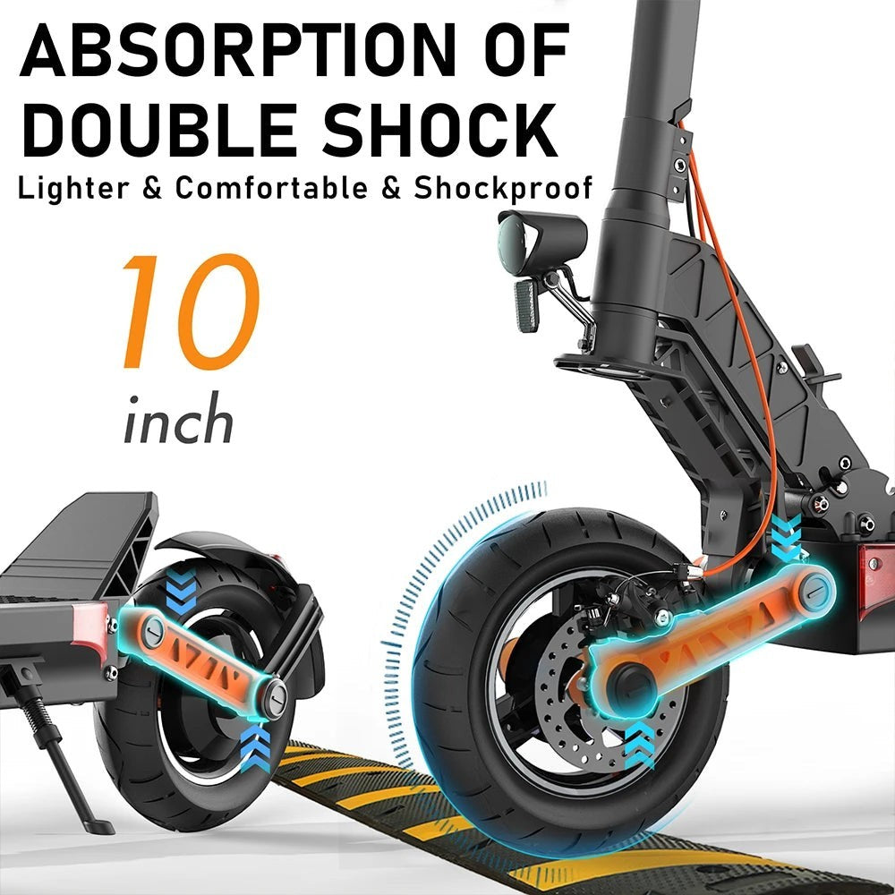 JOYOR S5 Electric Scooter For Adults Motor 800W Max Speed 31Mph 10 Inch 48V 13AH Battery Folding E-Scooter