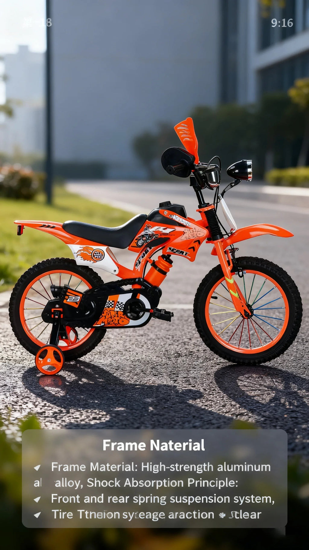 Ride & Spin Co. | 12"/16" Off-Road Motorcycle-Style Kids Bike | From $235.99