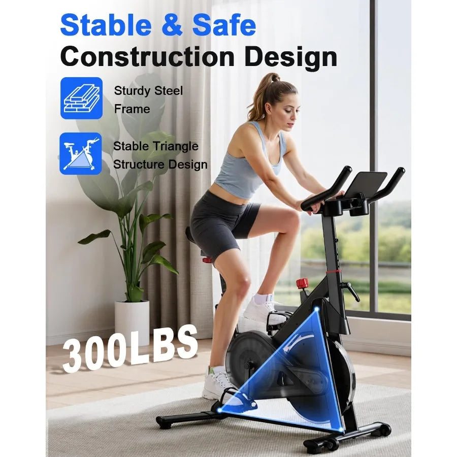 32-Level Magnetic Indoor Cycling Bike 300LB