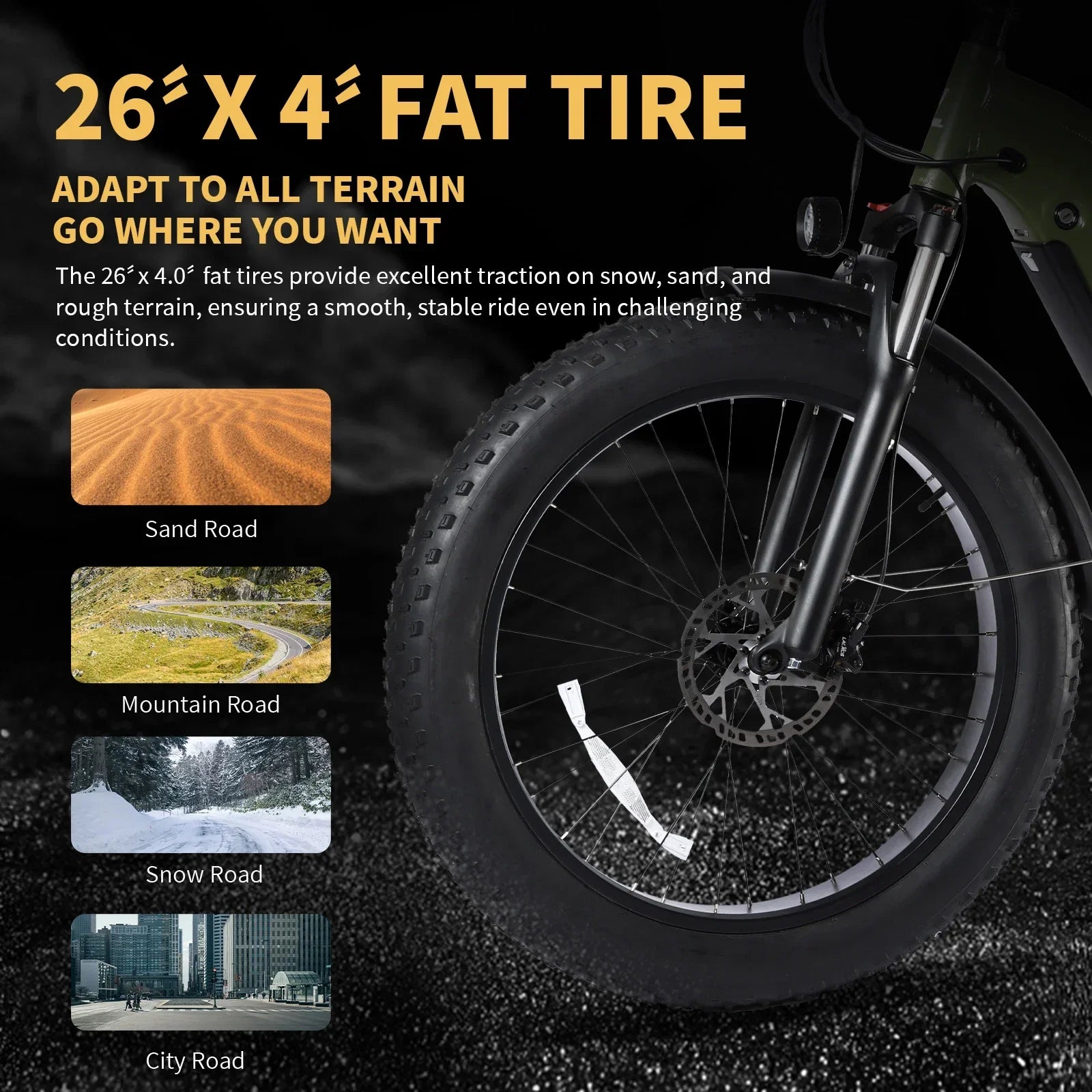 Lacros Thunder 750W 48V20Ah 26” Fat Tire E-Bike