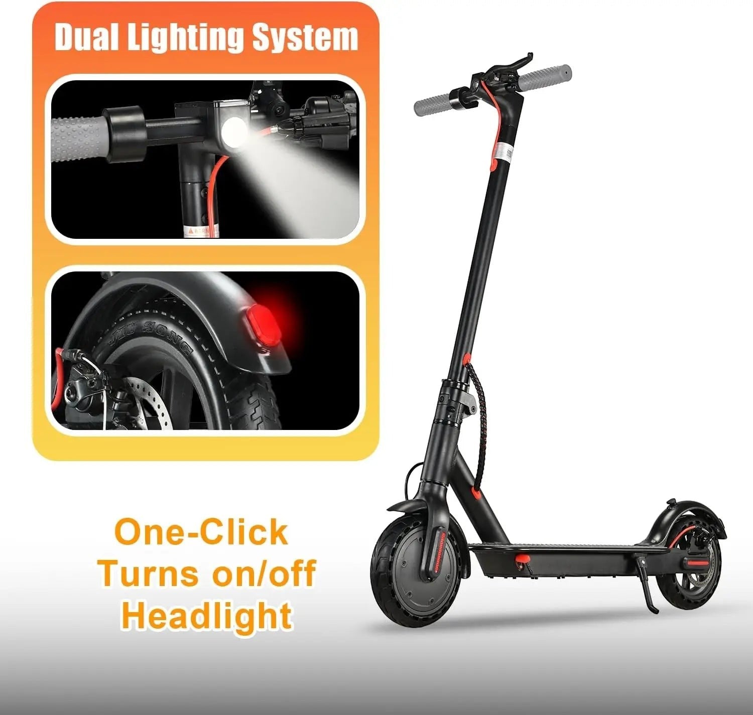 Foldable 350W Motor Adult 30km/h Non-slip Electric Scooter  8.5" Explosion-proof Tires Long Range for Commuting E-Scooter