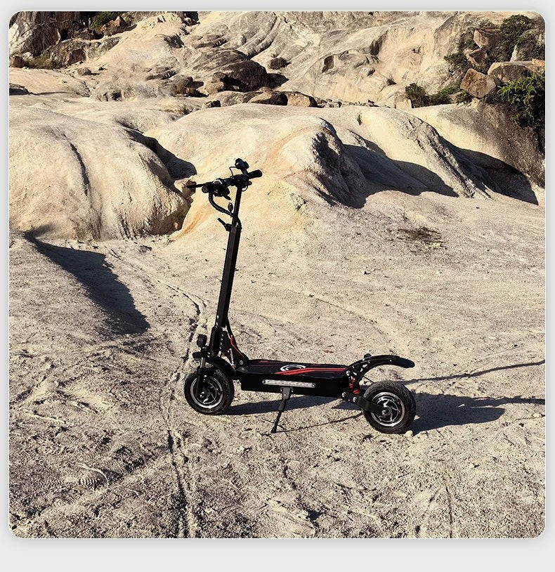 High-Speed Off-Road Electric Scooter 3200W Dual Motor Long Endurance Mileage with Silent Tire Foldableing Commuting E-scooter