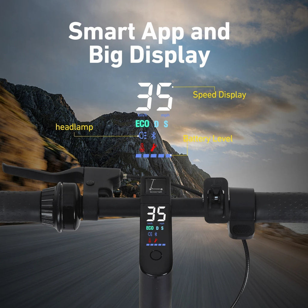 FREEBOY 500W Adult Electric Scooter with Shock Absorbers, Load 330lbs, APP Support E-Scooter,Folding Commuter Scooter