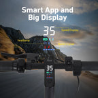 FREEBOY 500W Adult Electric Scooter with Shock Absorbers, Load 330lbs, APP Support E-Scooter,Folding Commuter Scooter