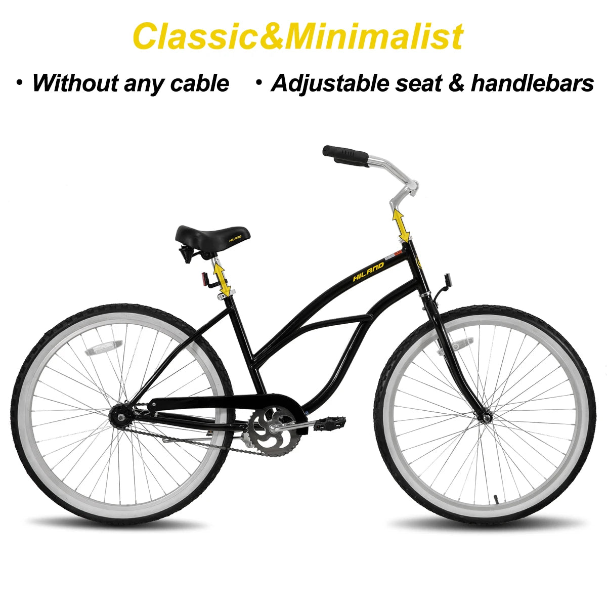 HILAND 26” Women’s Beach Cruiser Bike