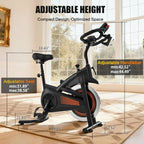 Adjustable Indoor Spinning Bike 300LB