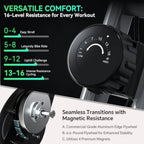 16-Level Magnetic Folding Exercise Bike
