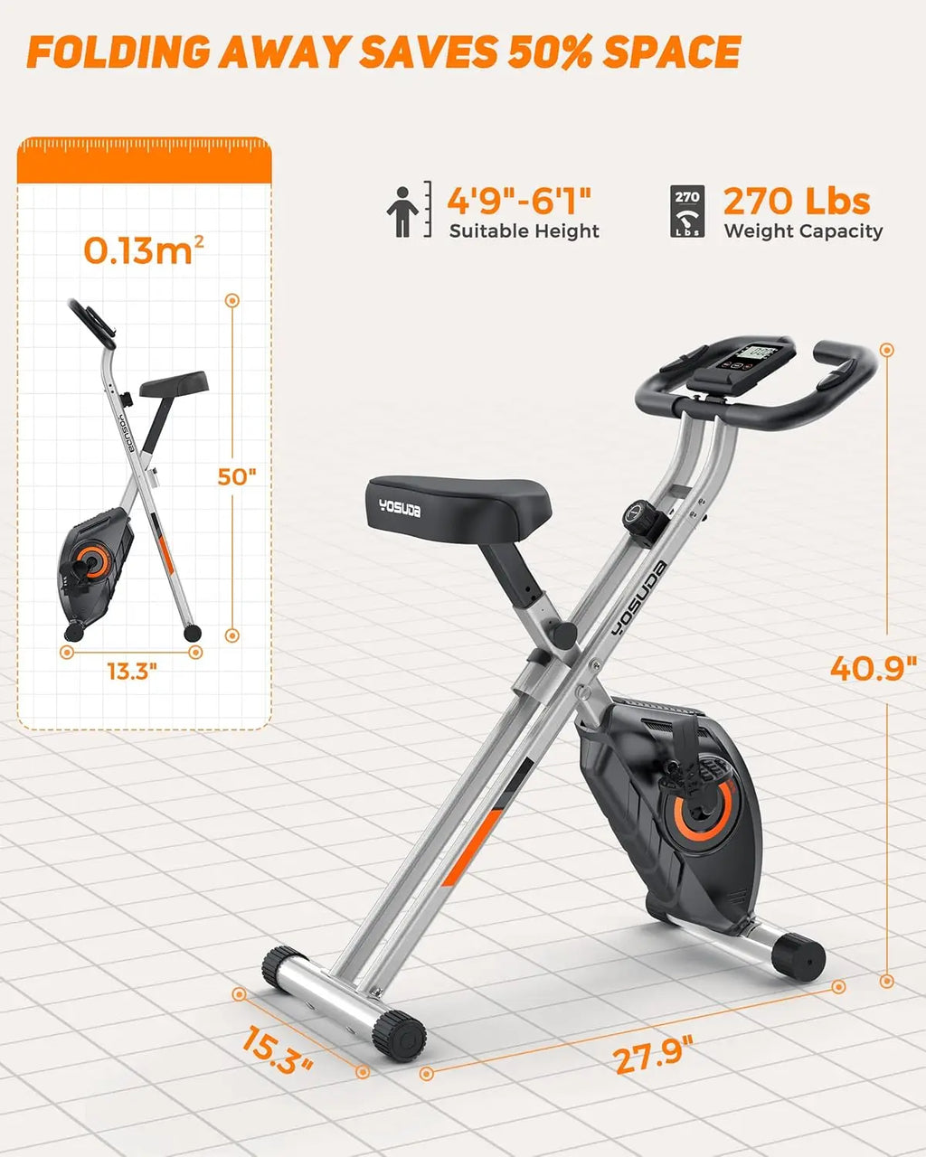 Classic Folding Stationary Bike