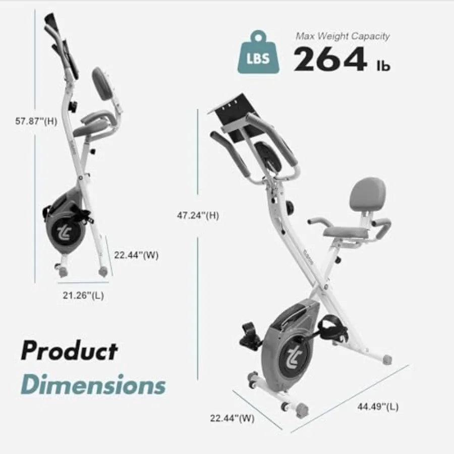 Folding Magnetic Exercise Bike 8-Level