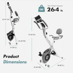 Folding Magnetic Exercise Bike 8-Level