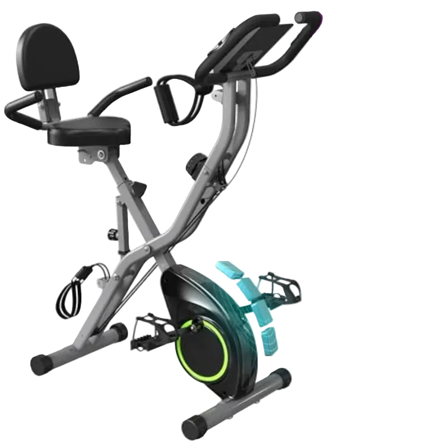 16-Level Magnetic Folding Exercise Bike
