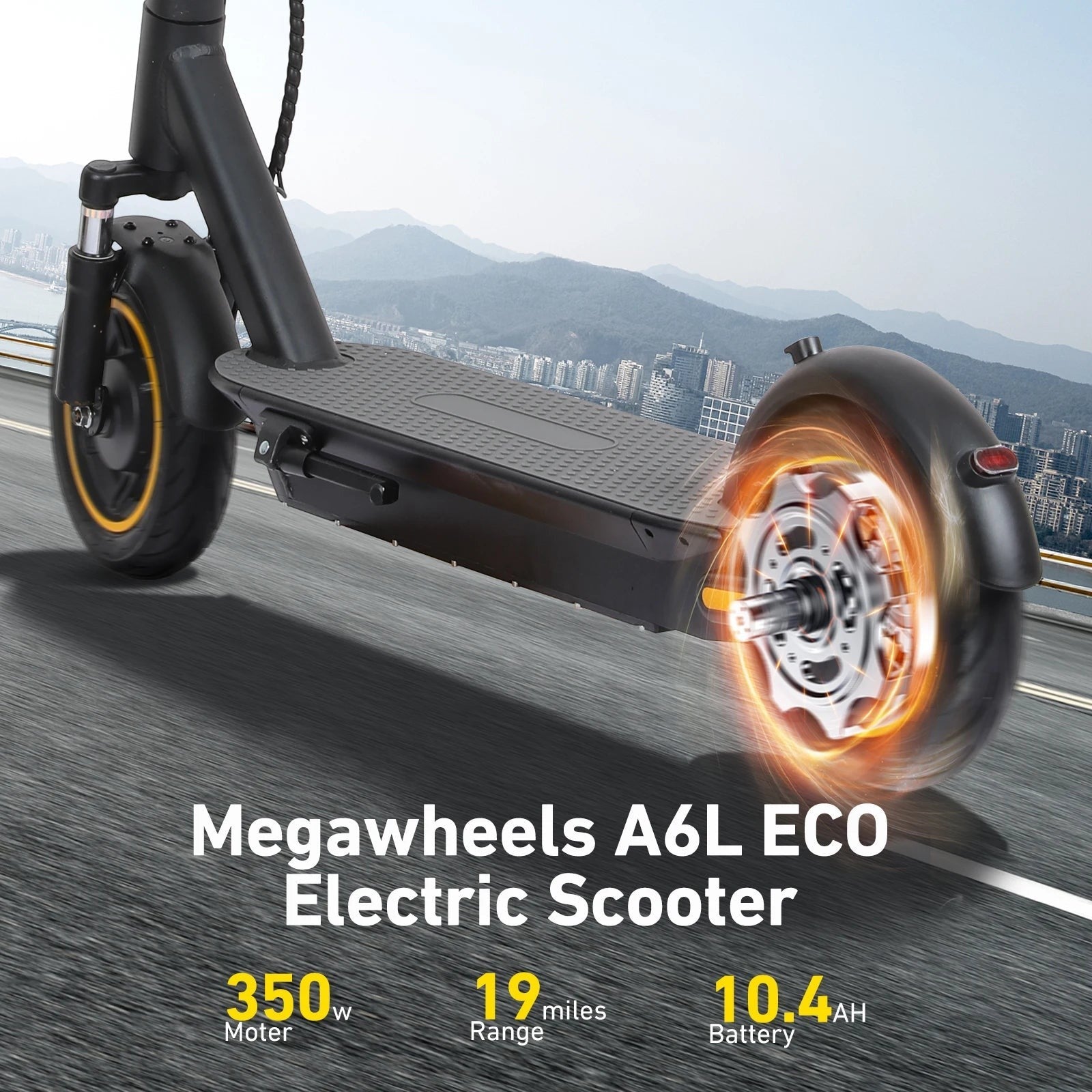 FREEBOY 500W Adult Electric Scooter with Shock Absorbers, Load 330lbs, APP Support E-Scooter,Folding Commuter Scooter