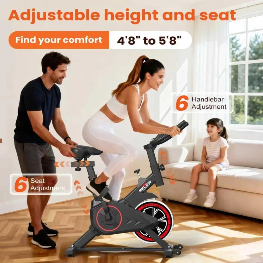 Adjustable Silent Belt Indoor Cycling Bike
