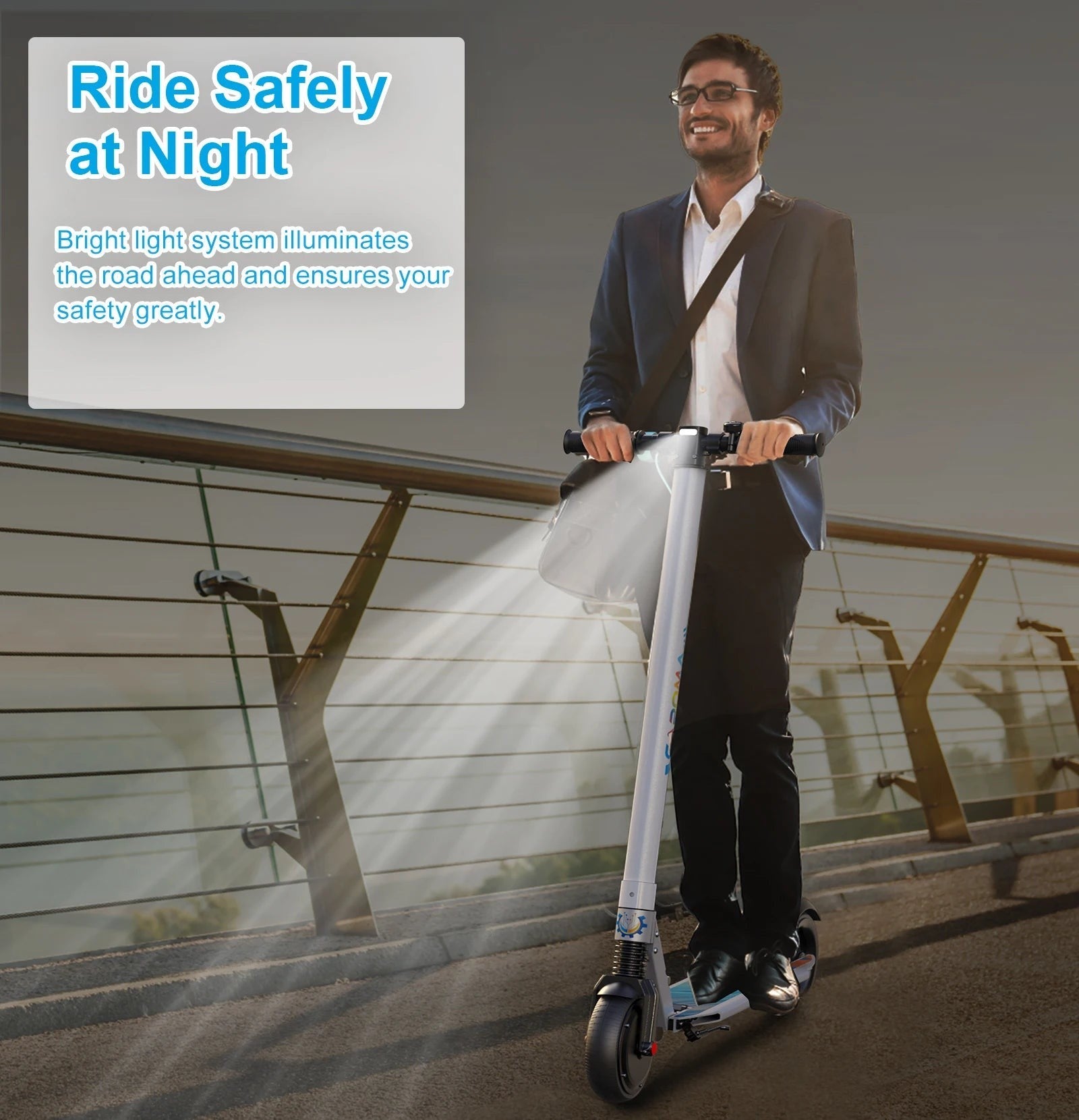 Electric Scooter Commuter E-Bike For Adults Foldable Commuter E-Scooter With Cruise Control Dual Braking System Shock Absorption