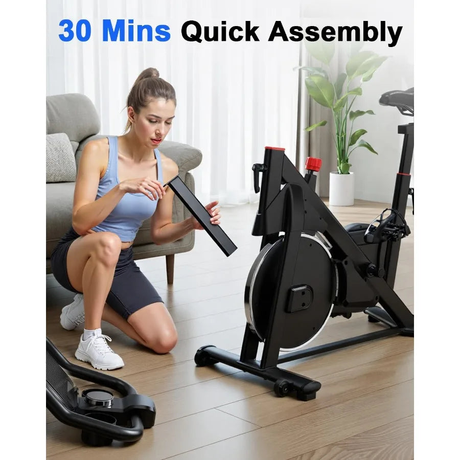32-Level Magnetic Indoor Cycling Bike 300LB