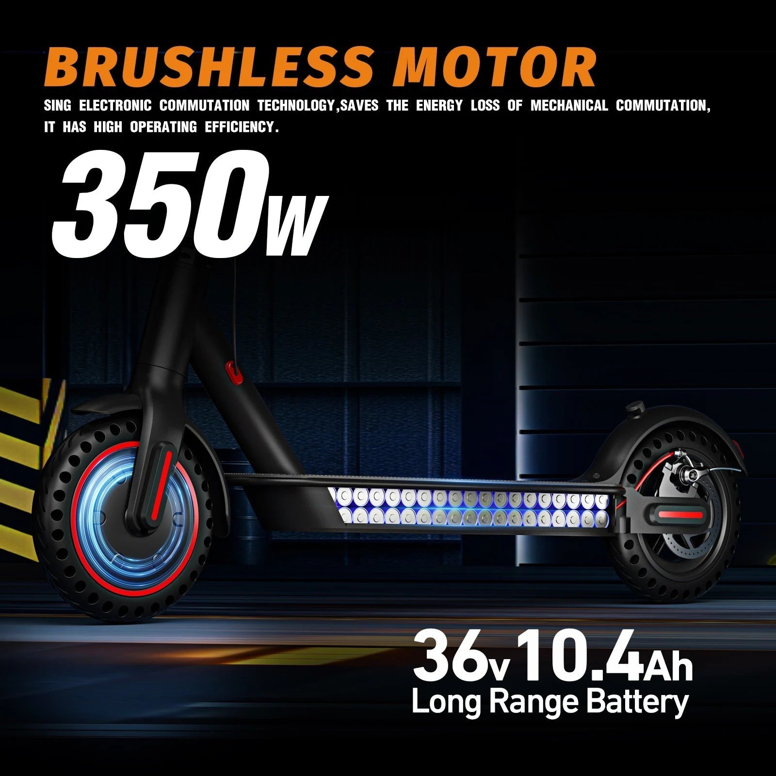 Foldable 350W Motor Adult 30km/h Non-slip Electric Scooter  8.5" Explosion-proof Tires Long Range for Commuting E-Scooter
