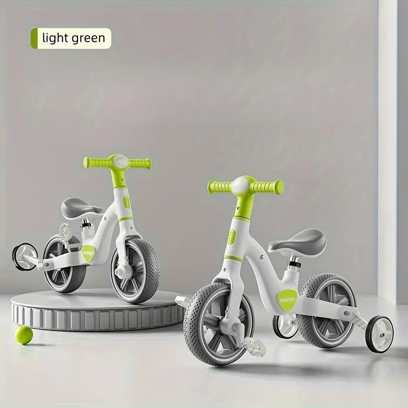 QIYOU | 2-in-1 Kids Balance Trike with Headlight & Removable Pedals | From $109.99
