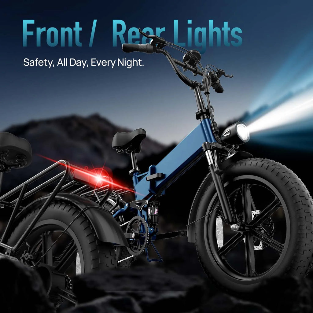 T5 750W 48V13Ah 20” Folding Fat Tire E-Bike