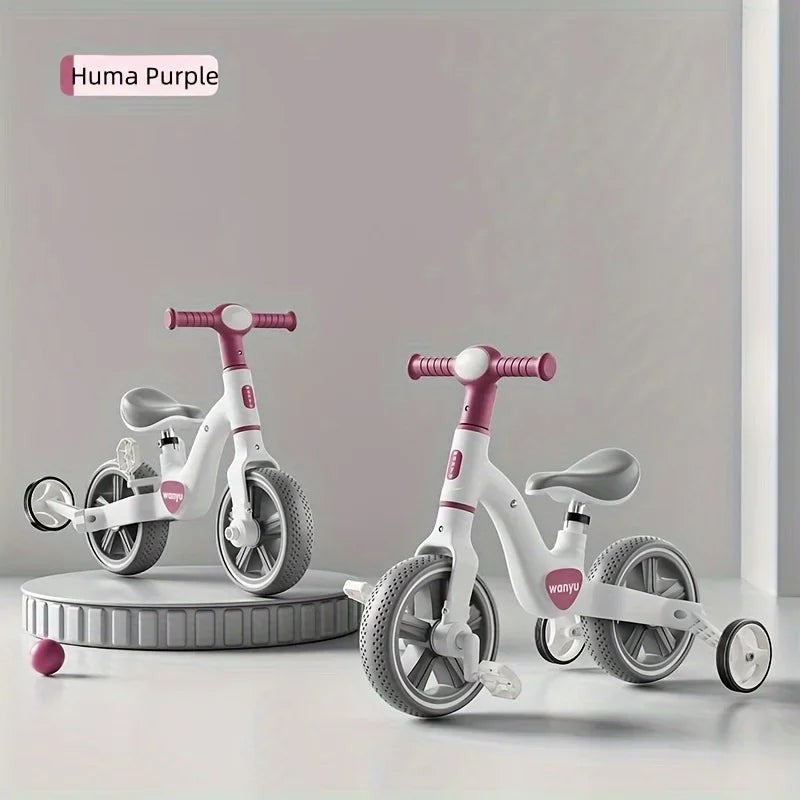 QIYOU | 2-in-1 Kids Balance Trike with Headlight & Removable Pedals | From $109.99