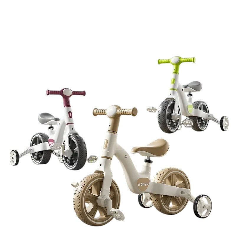QIYOU | 2-in-1 Kids Balance Trike with Headlight & Removable Pedals | From $109.99
