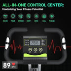 16-Level Magnetic Folding Exercise Bike